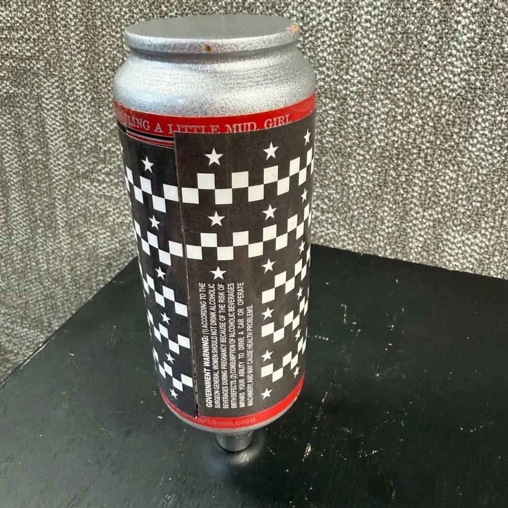 Oskar Blues Ska the Grauch Beer Tap Handle Silver Black Tall Boy Can Barware